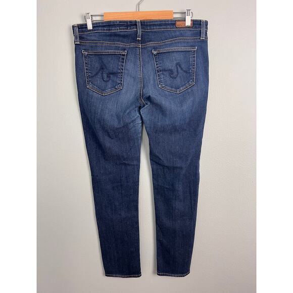 AG Adriano Goldschmied Women’s 32R Cigarette Leg Jeans Stretch Denim Slim Preppy - Picture 3 of 11